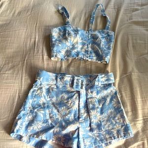 Zara two piece floral set